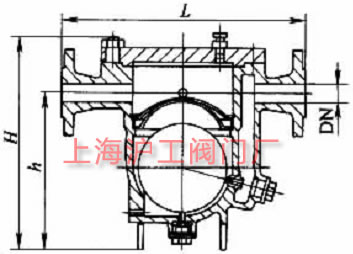 CS41H-16、CS41H-16C、CS41-25、CS41-40 型自由浮球式蒸汽疏水閥主要外形及結構尺寸示意圖