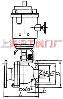 Q941Y �� PN16~PN63 ���m�B�Ӹ���(d��ng)Ӳ�ܷ�늄�(d��ng)���y���μ��Y(ji��)��(g��u)�ߴ�ʾ��D