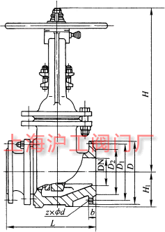 PZ41H��PZ941H �� PN16~PN63 ��ĥ�����y��Ҫ���μ��Y���ߴ�ʾ��D
