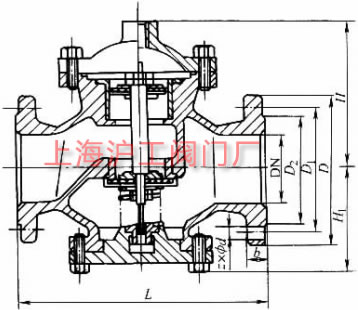 H7B41X-16��H7B41X-16C ��Һ��ֹ���y��Ҫ���μ��Y(ji��)��(g��u)�ߴ�ʾ��D